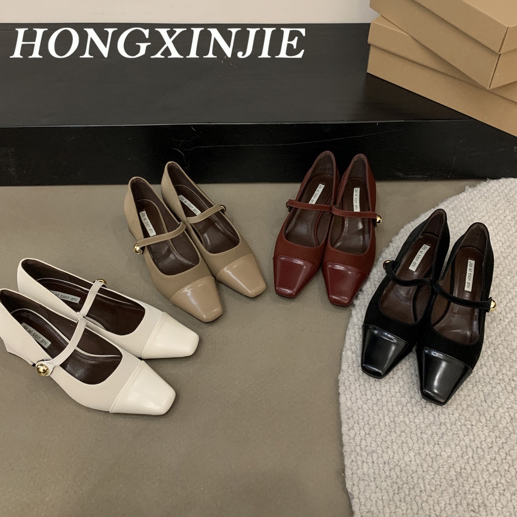 HONGXINJIE  dép sandal nữ đế cao giày cao gót nữ đi chơi giày sandal Đi biển Thoáng khí Kiểu dáng độc đáo Cá tính FBL23B00Y6 44Z231104