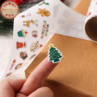 Miếng Dán mini Họa Tiết Giáng Sinh Trang Trí Sổ Tay diy