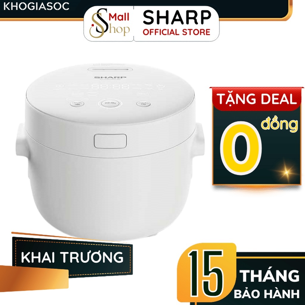 Nồi cơm điện Sharp KS-COM110DV-WH 1.1L 790W  - Chính hãng - SSHOP OFFICIAL