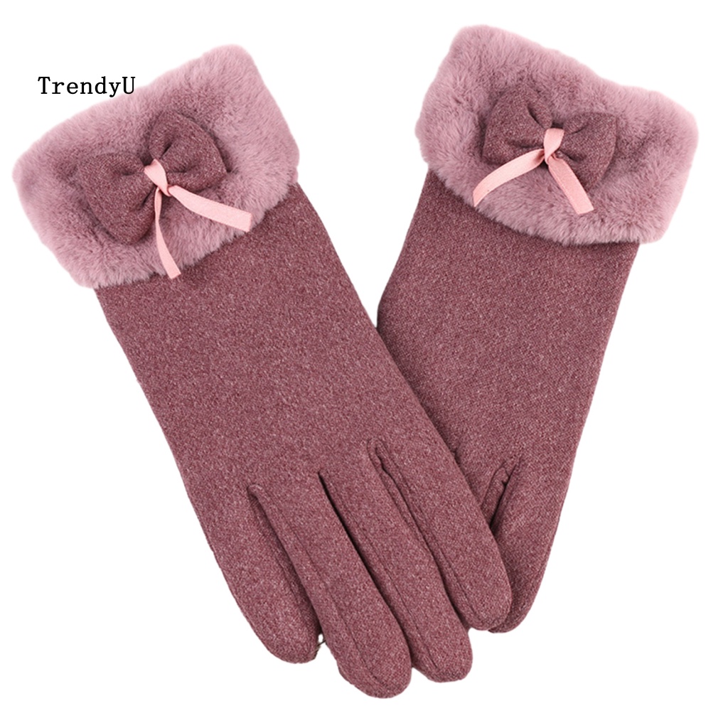 Trd Găng Tay Nhung Lông Giữ Ấm Mùa Đông Thời Trang Cho Nữ