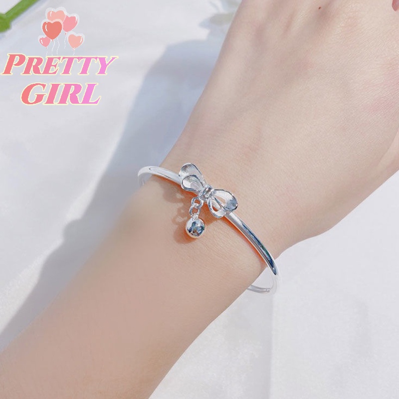 Vòng Đeo Tay Bạc Hình Nơ Có Thể Điều Chỉnh Được Thời Trang Cho Nữ / Quà Tặng Đám Cưới / Lễ Tình Nhân