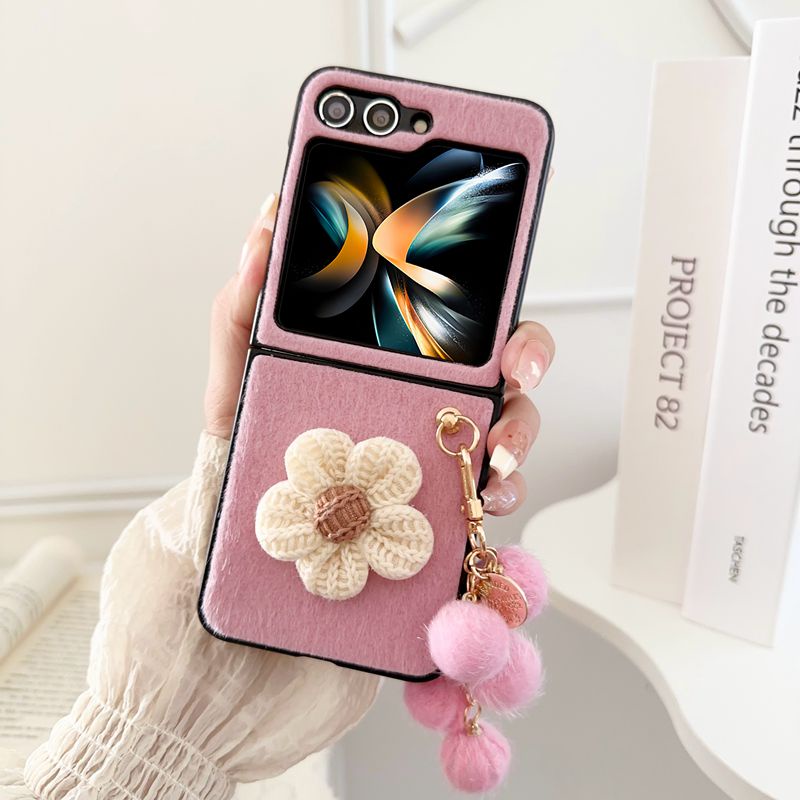 Bao Da Điện Thoại Họa Tiết Hoa Hướng Dương Cho samsung galaxy z flip 3 / 4 / 5 flip5 flip4 flip3 5g Ốp