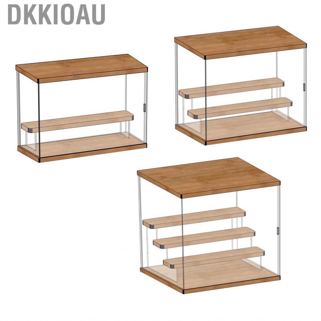 Dkkioau Clear Action Figure Storage Box  Acrylic Blind Showcase Dustproof for Displaying Hand Toys