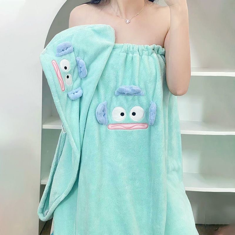 Fds Bộ Khăn Tắm Dạng Váy Và Mũ Trùm Đầu Thấm Hút Nước Nhanh Khô Tiện Lợi