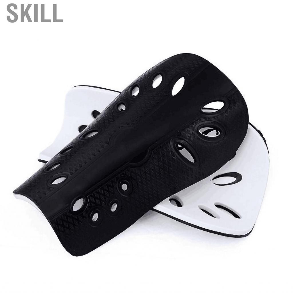 Skill 1 Pair Soccer Shin Guards Non Slip Comfortable Breathable Children Adults Thickened Sport