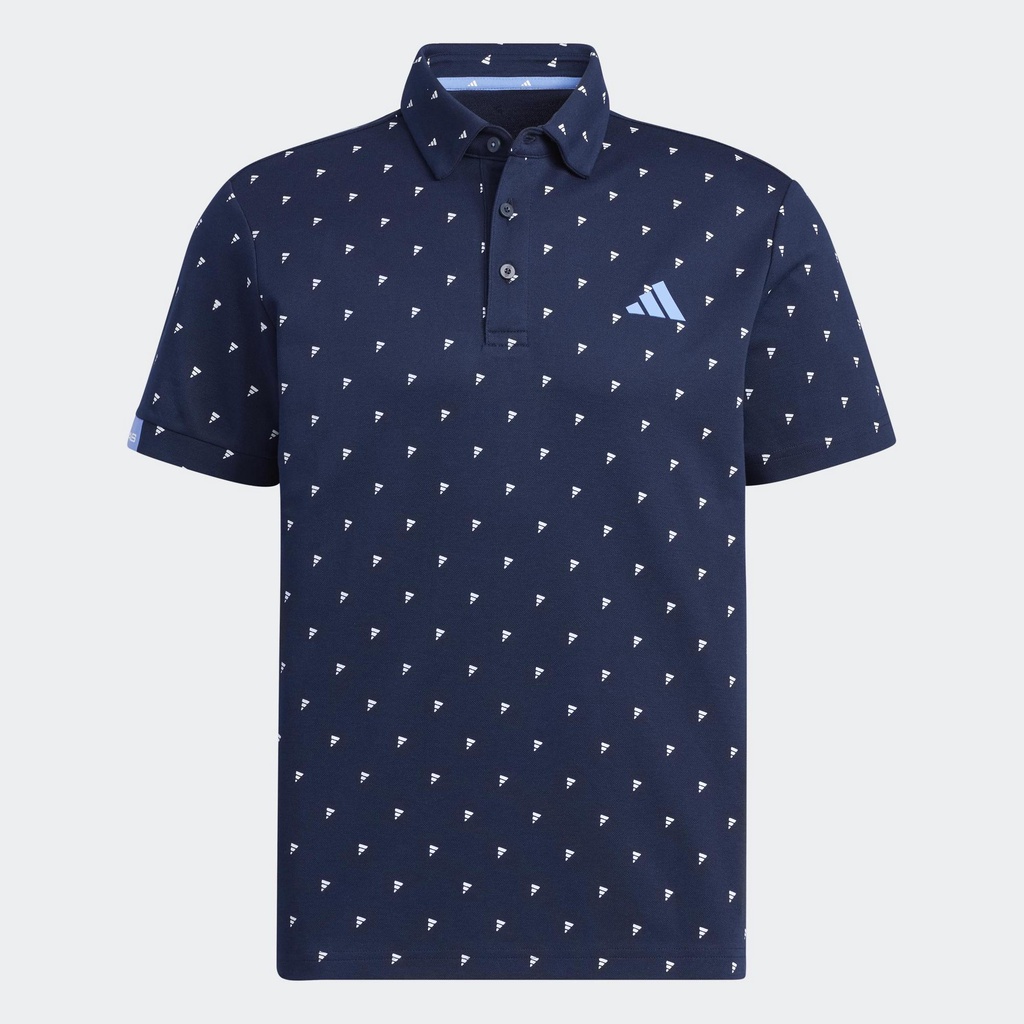 Adidas Đánh gôn Áo Polo Monogram Badge of Sport AEROREADY Nam Màu xanh da trời HT6839
