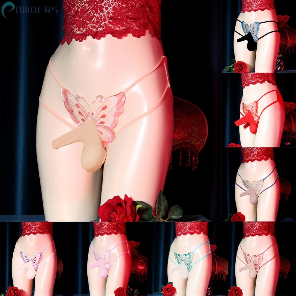 Briefs Sissy Thin Transparent Underwear Bugle Pouch G-String Hollow Out