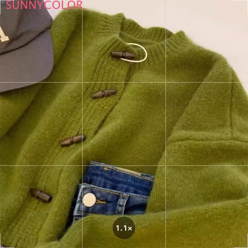 SUNNYCOLOR Áo Len áo khoác cardigan Fashion Đơn giản xu hướng Cổ điển WMY23B0MHS 46Z231115