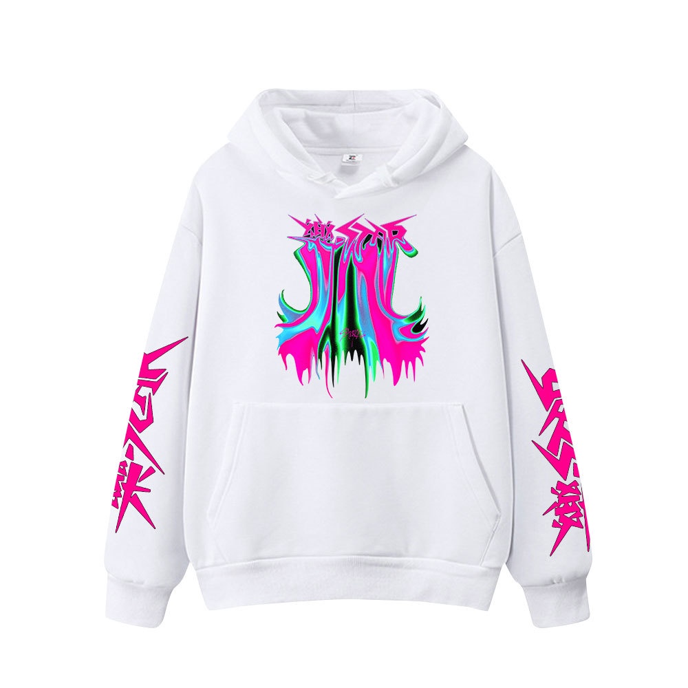 Áo hoodie In Hình Ngôi Sao kpop stray kids Phong Cách harajuku vintage Thời Trang Xuân Thu Dành Cho Học Sinh Nam Và Nữ