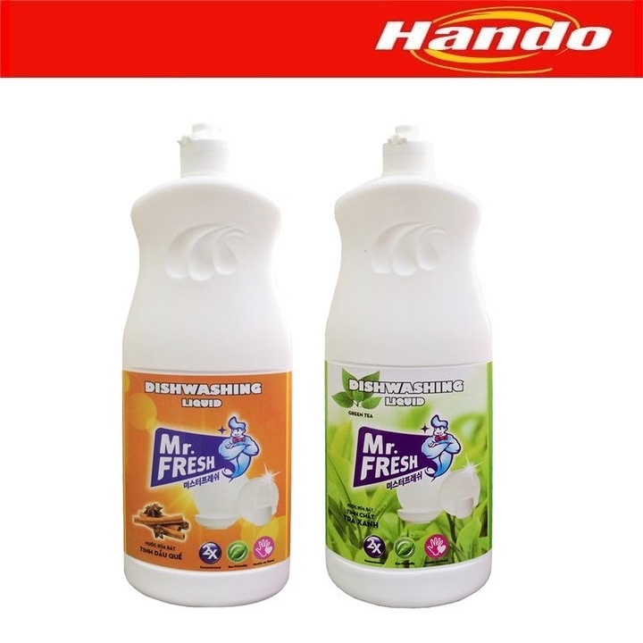 Nước rửa bát đậm đặc Mr.Fresh Hando 820ml