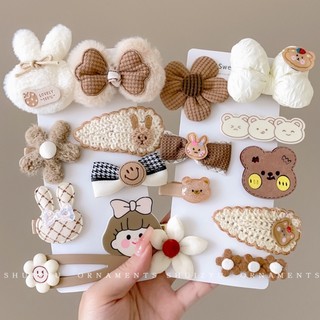 Set 10 kẹp tóc nơ dễ thương cho bé gái