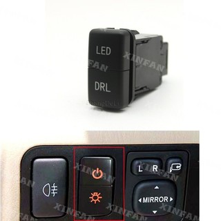 Xinfan 1 cái nút công tắc nhấn mở đèn led sương mù cho xe hơi toyota fj land cruiser prado 120 lc100