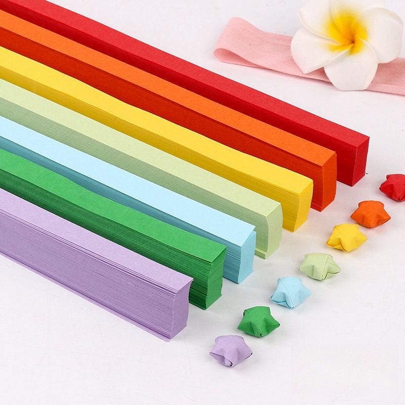 Set 540 Tờ Giấy Gấp Sao origami 21 * 1cm 27 Màu