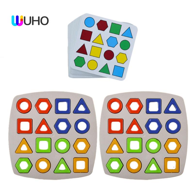 Bộ Đồ Chơi board game Động Cơ Bước Montessoessori Hình Học Nhiều Màu Sắc Nhận Biết Sớm Dành Cho Trẻ Em