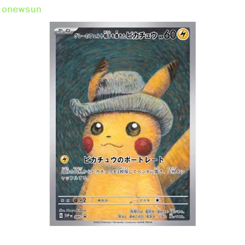 Bộ Sưu Tập Thẻ Bài pokemon netherlands van gogh Bảo Tàng pikachu Nhật Bản diy Mới