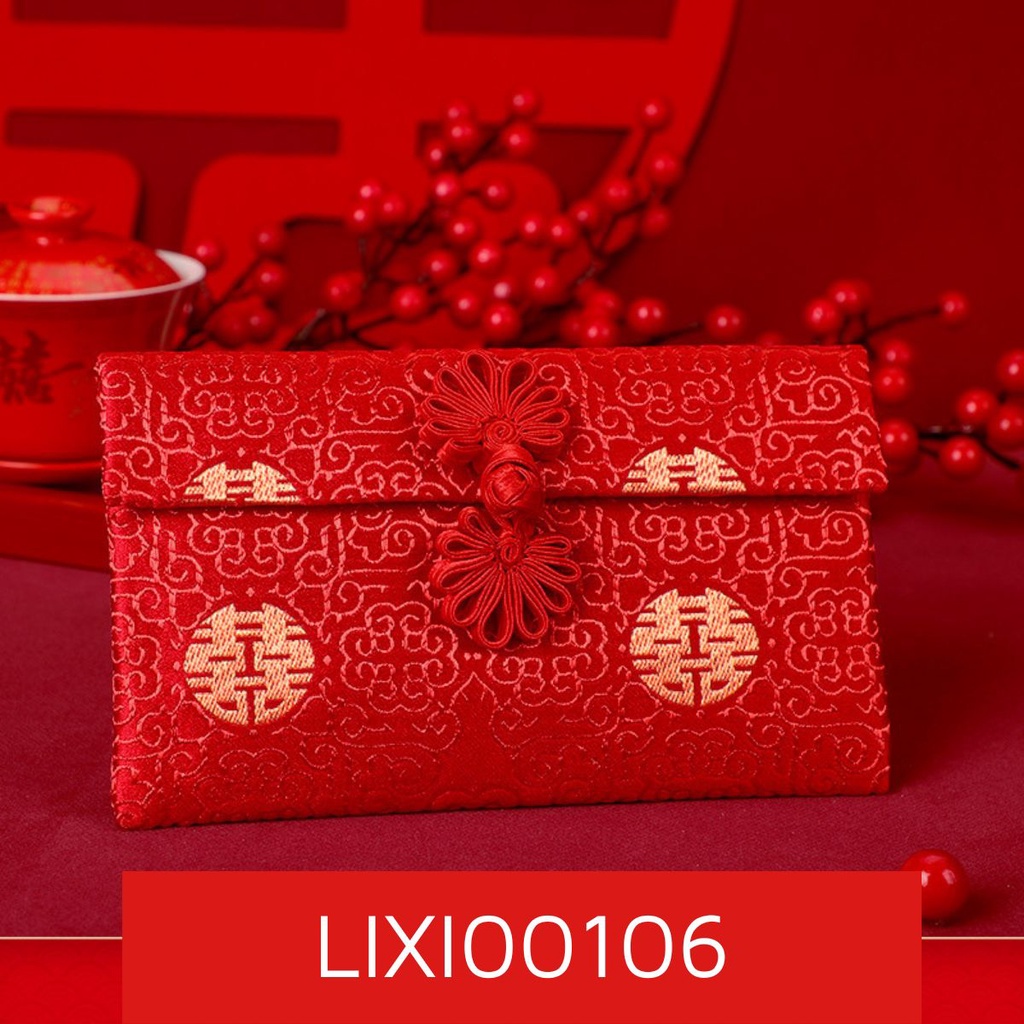 Bao lì xì vải gấm cao cấp cho ngày tết, chúc mừng đám cưới nạp tài lộc may mắn nhiều mẫu lựa chọn