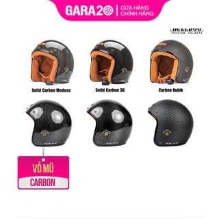 Mũ bảo hiểm 3/4 bulldog heli carbon - gara20