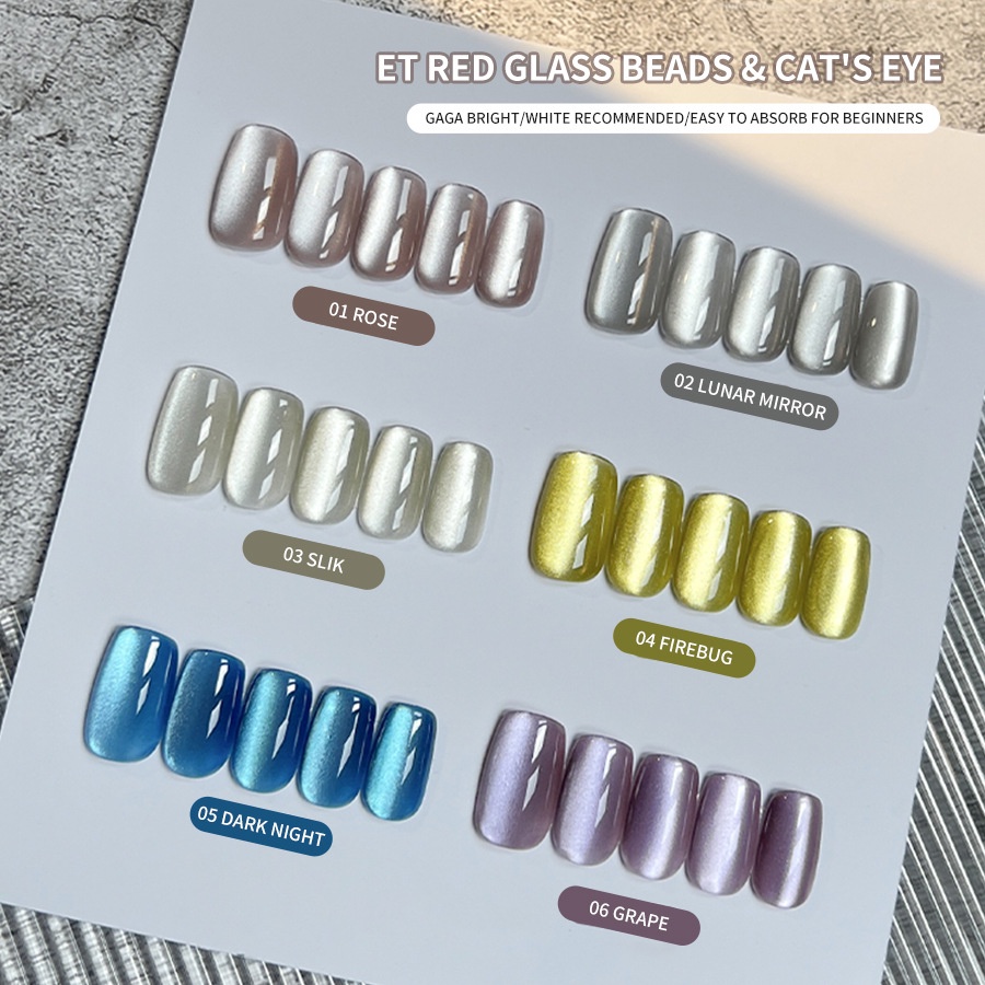 Fzc Lọ Sơn Móng Tay Dạng Hạt Thủy Tinh Từ Tính 10ml