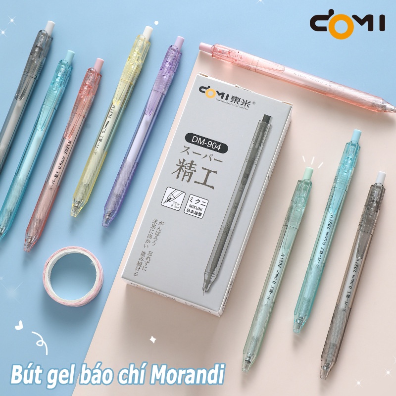 Bút gel DOMI-904, bút viết tiện lợi, phù hợp cho học sinh ôn thi