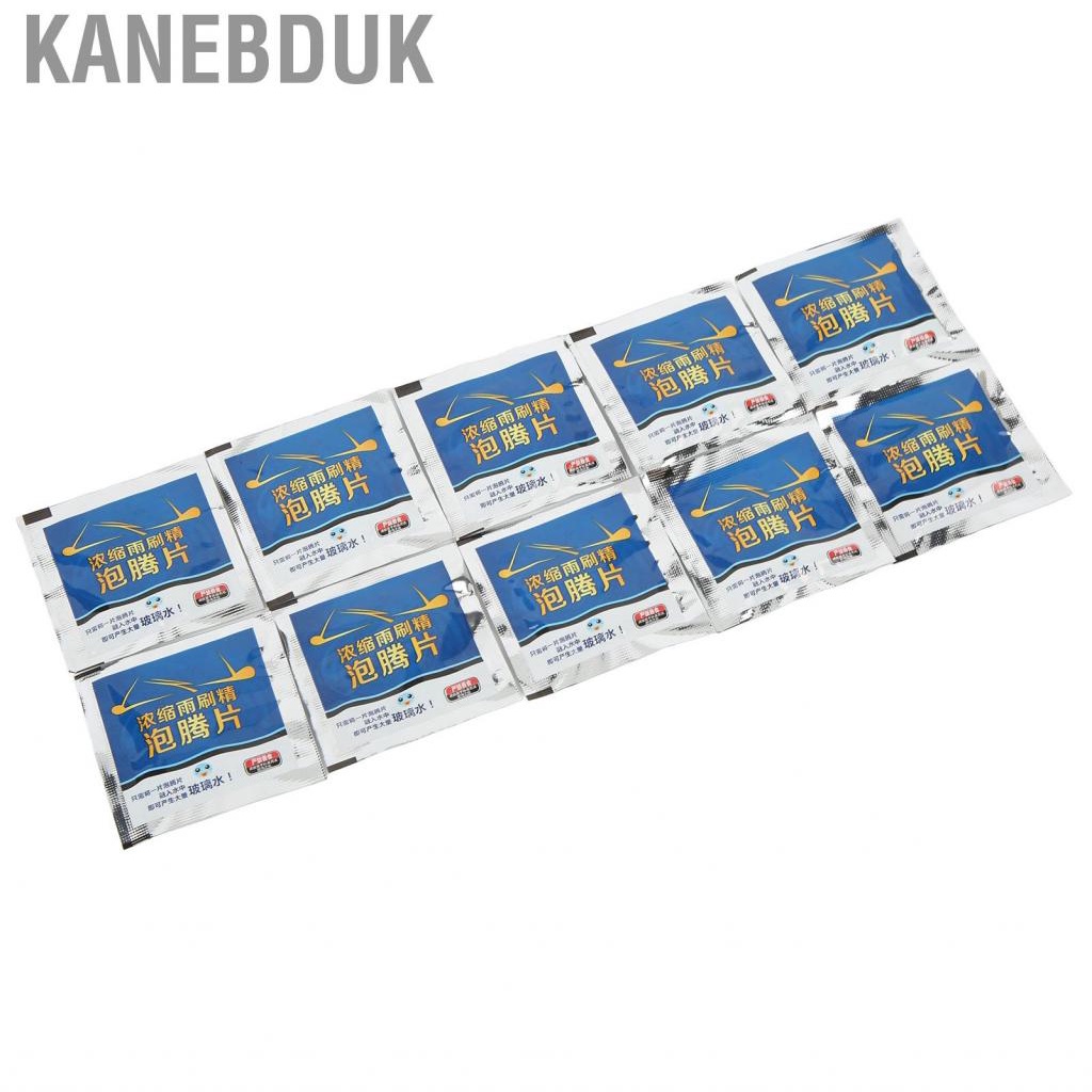 Kanebduk Windscreen Washer Fluid Concentrate  Windshield Tablets Effervescent Blue 10pcs for Car Kitchen
