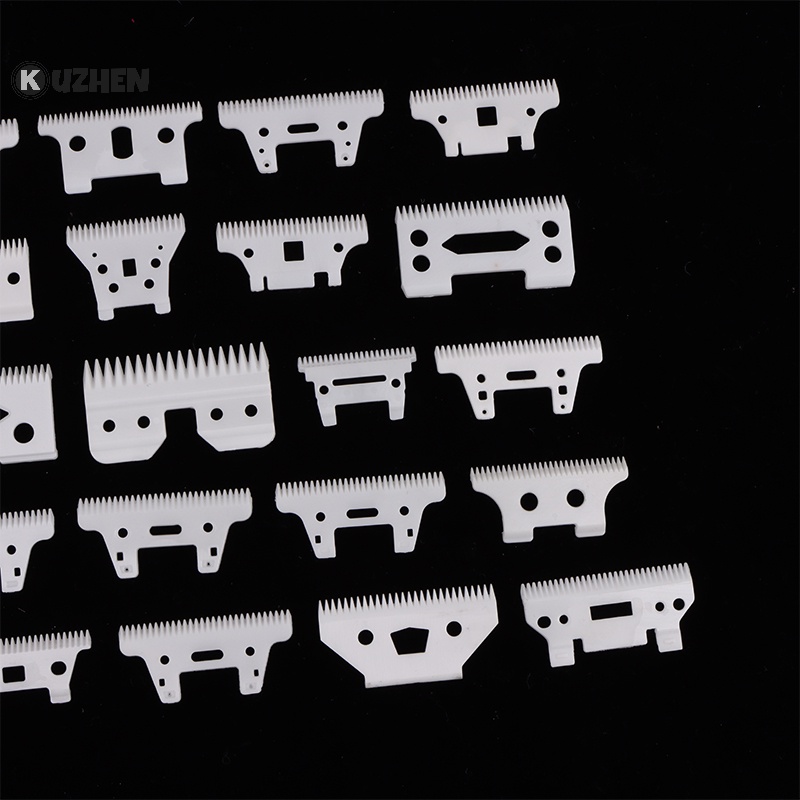 Kuzhen Tông Đơ Cắt Tóc Không Dây Lưỡi Dao Gốm 2 Lỗ Có Thể Thay Thế Cho Máy Cắt shear hot