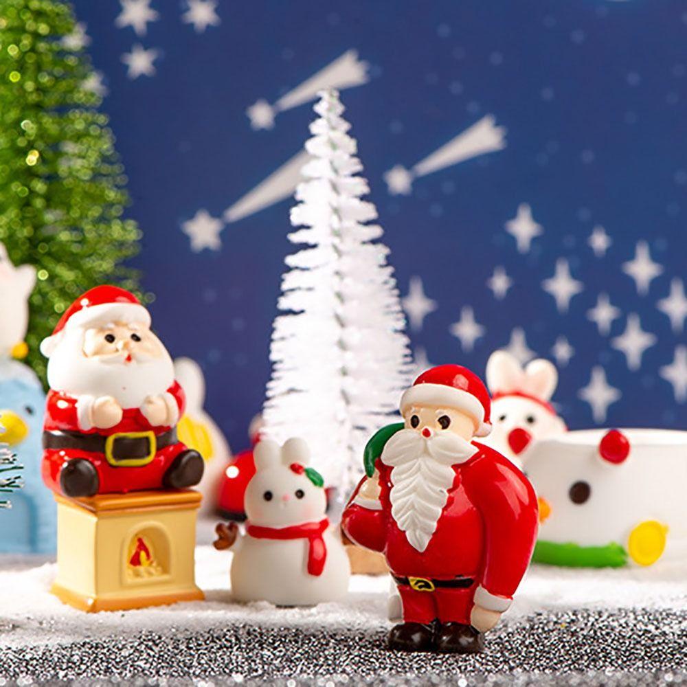 Upstozvn Tượng Trang Trí Giáng Sinh Nhiều Màu Hình Chim Cánh Cụt / Thỏ / Đồ Ăn Vặt / Ông Già Noel / Khu Vườn Thần Tiên