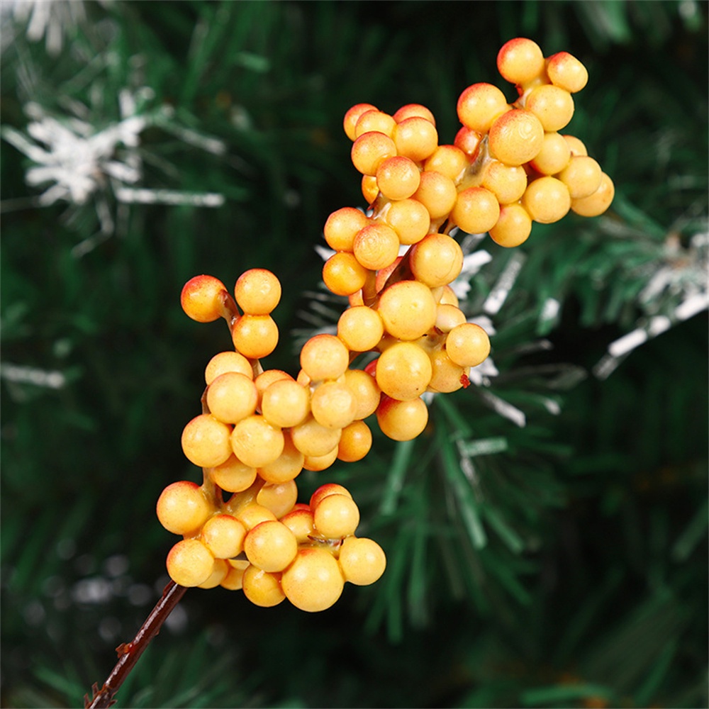 Hoa nhân tạo hữu ích Red Berry Branch Trang trí ngày lễ Vòng hoa anh đào tiện lợi Đồ trang trí Giáng sinh Plug-in trái cây Giáng sinh ngắn gọn, giúp cuộc sống gia đình thoải mái hơn