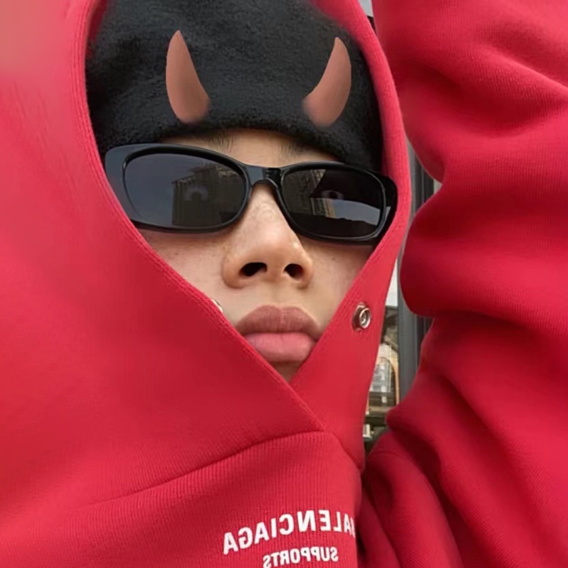 Thời Trang Kính Mát Gọng Vuông Phong Cách retro Cho Nữ Đen