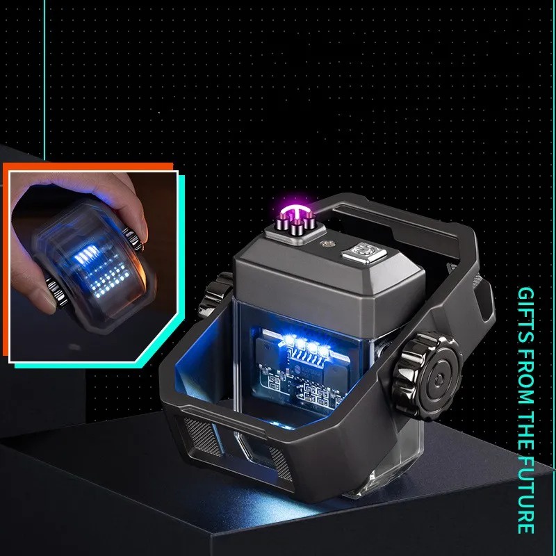 Mới Đồng Hồ Cơ plasma Dạng Xoay Bằng Kim Loại Chống Gió Hai Vòng c