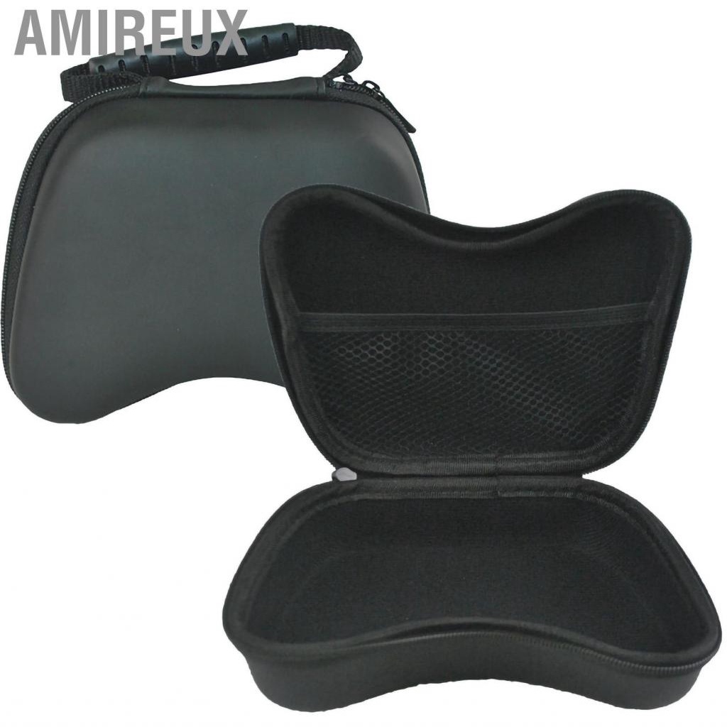 Amireux Gamepad Carrying Case PU Leather Shockproof Scratch Resistant Portable Storage Pouch Bag for Switch Pro