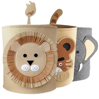 Animal design foldable storage basket for toy storage organizer laundry kids clothes