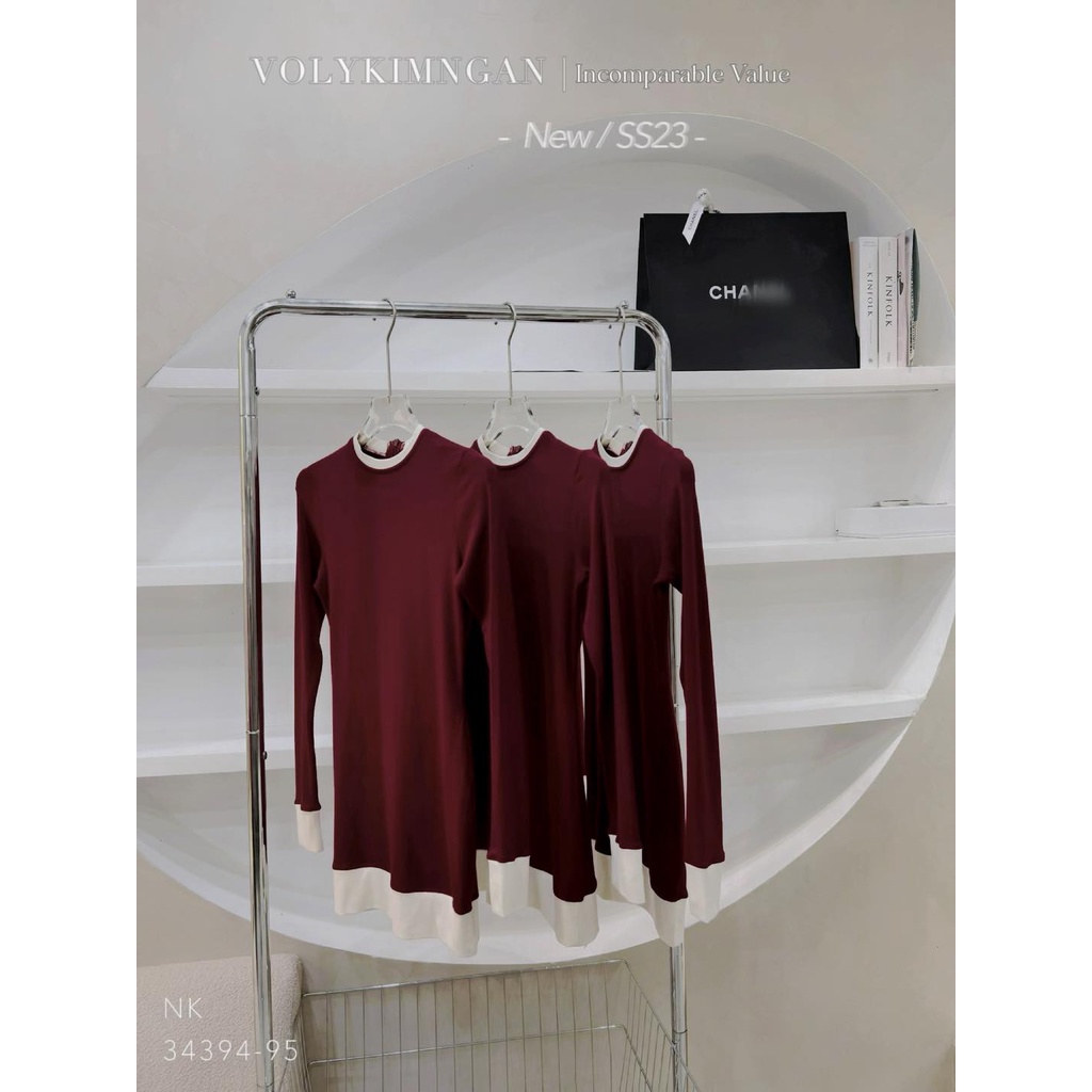 Đầm body td viền đỏ