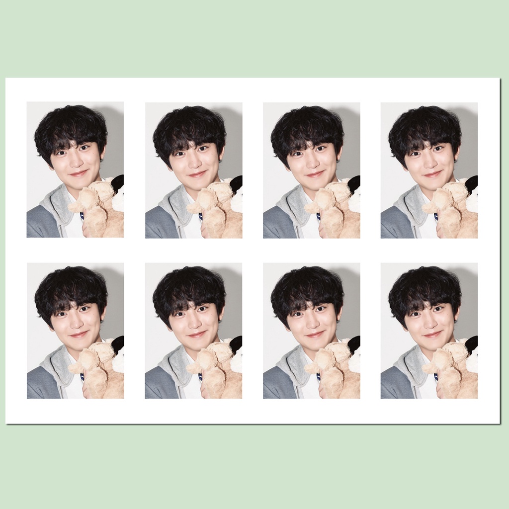 Lịch 2024 Một inch In Hình Chân Dung Nhóm Nhạc kpop exo 2024