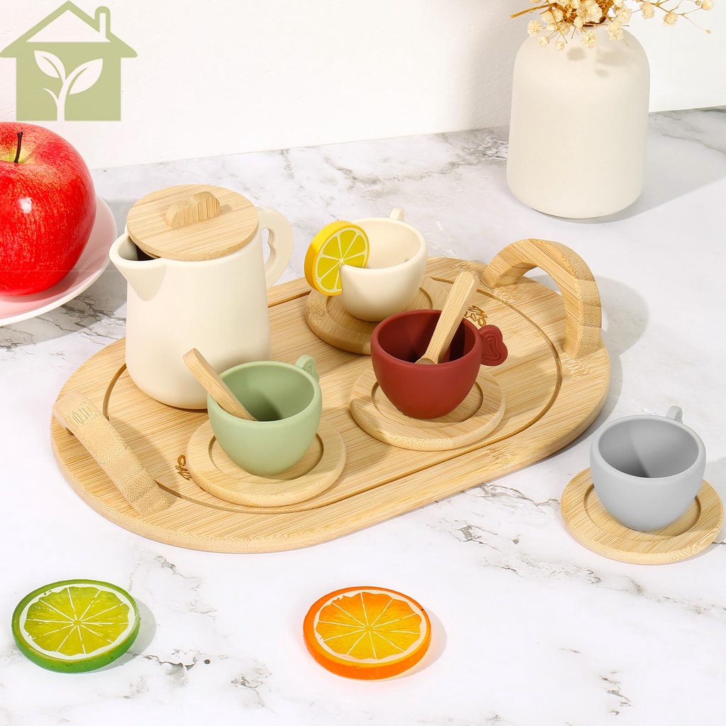 Bộ 14 Món Đồ Chơi Mô Phỏng Ấm Trà Chiều Cho Trẻ Em shopabc6962