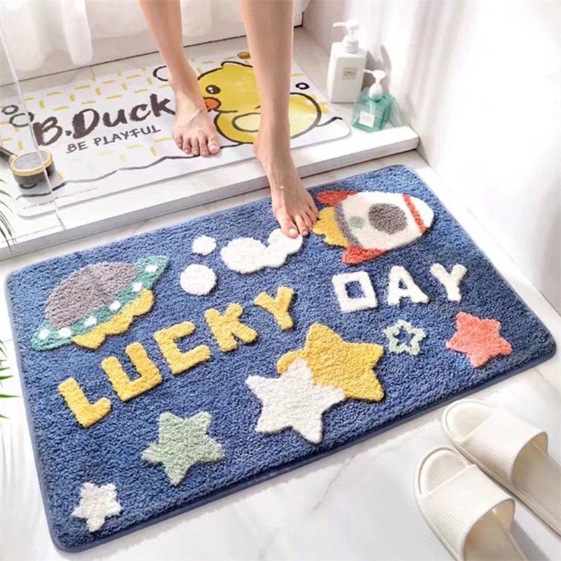 Meng ni Thảm Lót Sàn Nhà Tắm Hấp Thụ Nước Chống Trượt Họa Tiết Hoạt Hình