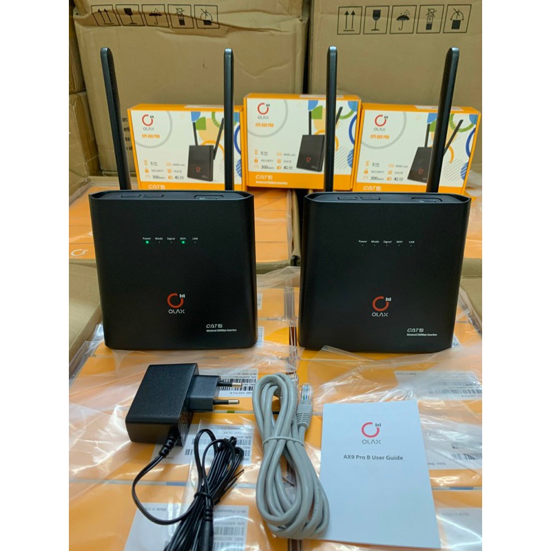 Bộ Phát Wifi Bằng Sim 4G Olax AX9 Pro B Dùng Điện Trực Tiếp  Và Kèm Dùng Pin 4000mah