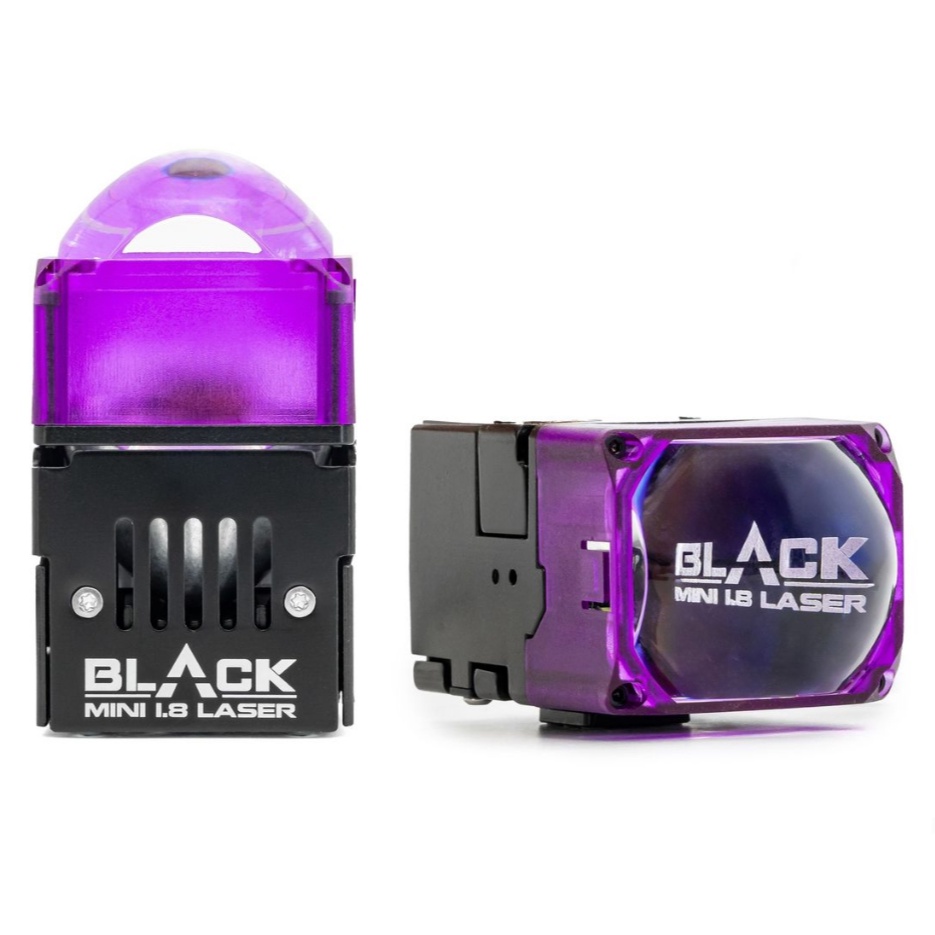 Đèn led bi cầu titan black 1.8 laser Moto / 1.8 ô tô  Aluminum cao cấp chip led 6+1 nhân siêu sáng siêu bền đẹp