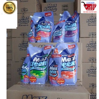 [Tặng túi lau sàn 600g] Túi Nước Giặt Xả 5 in1 Maxkleen 2,4kg tặng kèm KM