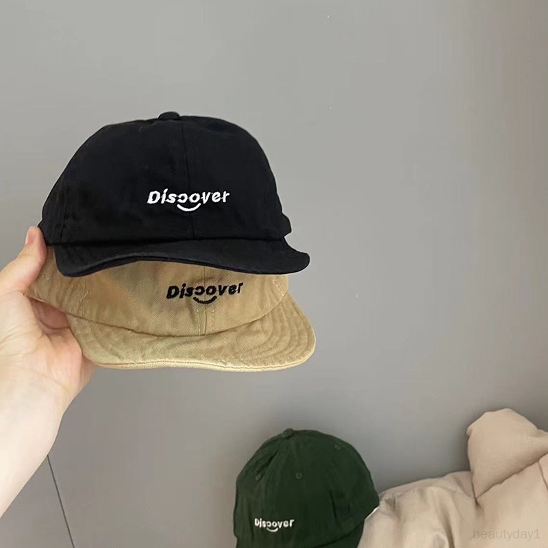 Mũ Lưỡi Trai Vải cotton Che Nắng Thêu Chữ Dễ Thương Cho Bé