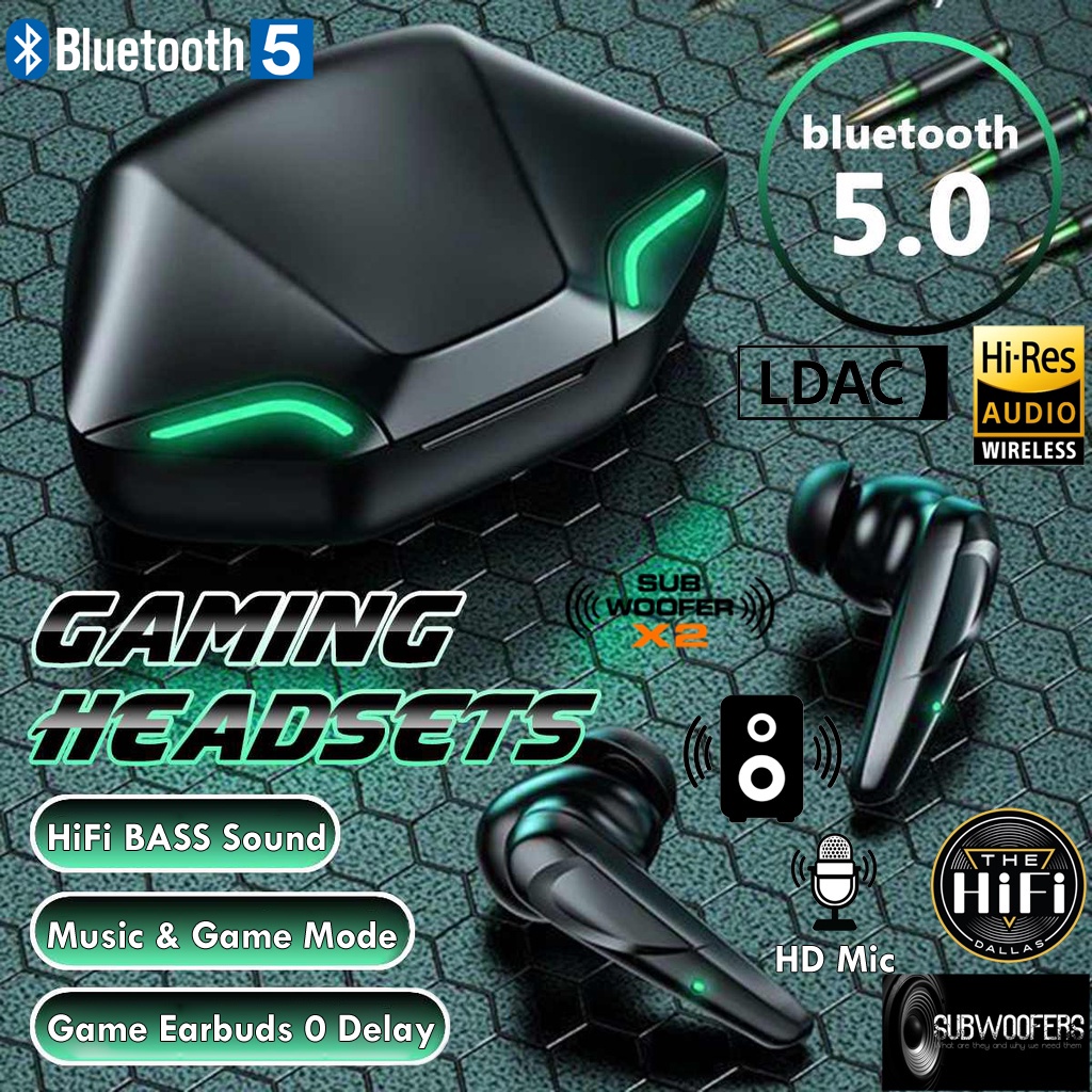 Tai nghe không dây G11TWS Tai nghe Bluetooth Game thủ Tai nghe 9D HiFi Bass có Mic