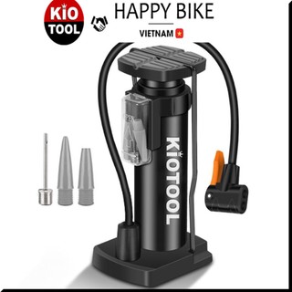 Bơm xe máy xe đạp nhỏ gọn Kiotool đầu van đa năng