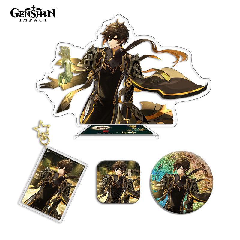 Ere1 Genesin Giá Đỡ Mô Hình Nhân Vật zhongli Hoạt Hình Bằng acrylic Trang Trí Nhà Cửa