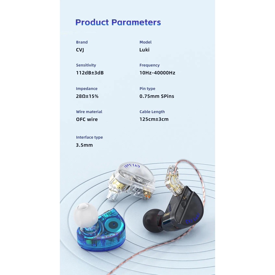 Cvj Tai Nghe Thể Thao Chạy Bộ Chơi Game Tháo Rời Được 2pin + Đơn Vị Rung 10mm