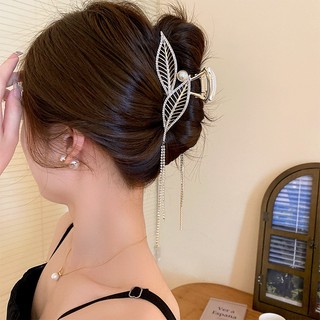 Kẹp tóc càng cua hình lông vũ đơn giản thời trang cho nữ