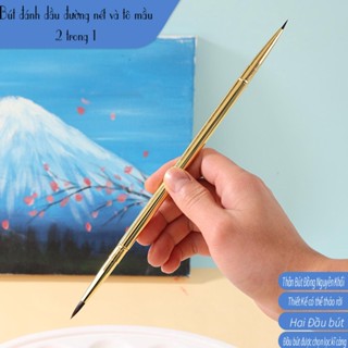 [Thiên nga vàng] Bút vẽ tranh sơn dầu, màu nước, acrylic DIY hai đầu, bút vẽ sơn dầu chuyên nghiệp