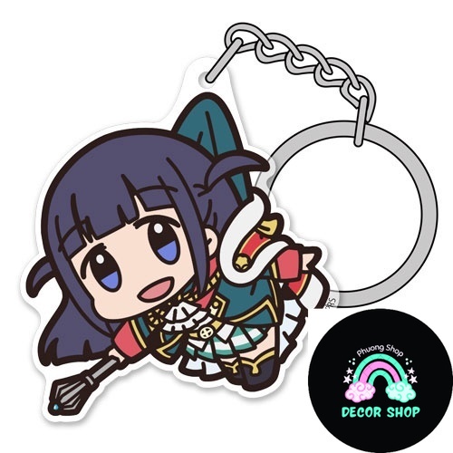 Móc khóa Shoujo Kageki Revue Starlight Mahiru Tsuyuzaki Revue Starlight Phụ kiện trang trí túi xách 