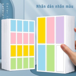 Nhãn dán nhãn tự dính nhiều màu sắc, nhãn tự dính không thấm nước, nhãn dán phân loại