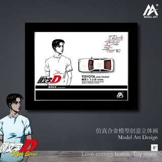 [Spot Sale] Tm Initial D Toyota Ae86 Simulation Alloy Car Model Yavk