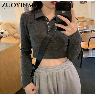ZUOYINMO áo phông áo thun nữ croptop baby tee Korean Comfortable Fashion Thể thao WTX23A0PUW 2Z240112