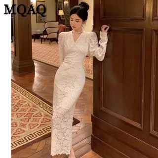 Mqaq Đầm Ren Đuôi Cá Ôm Eo Tôn Dáng Cho Mẹ Và Bé Gái